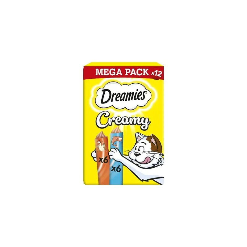 Dreamies Salmon Creamy Cat Treats With Chicken And X 12 G Size 7
