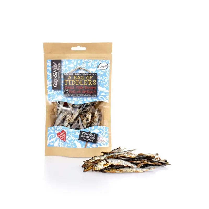 Green & Wilds Eco Cat Treats - Bag Of Tiddlers Small