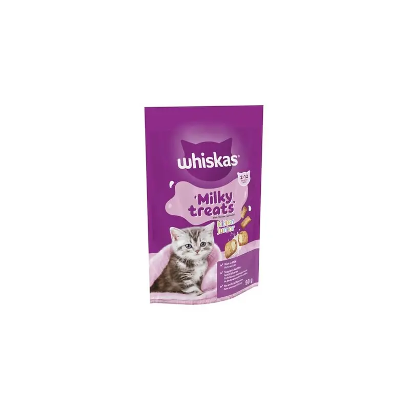 New Whiskas Kitten Milky Treats Cat Treats 50 G, Pack Of Size 6