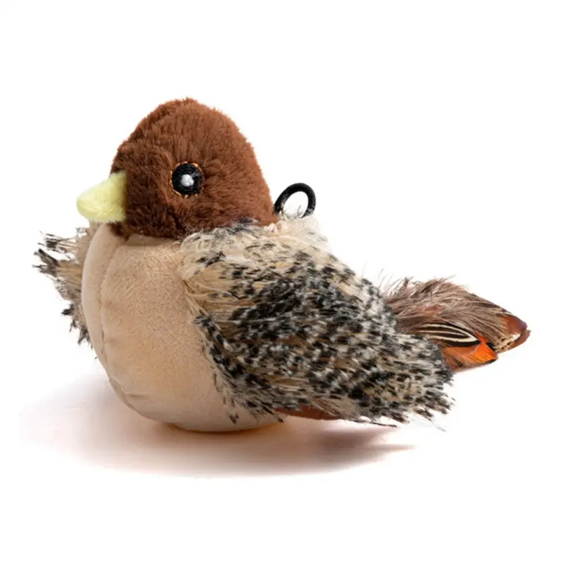 Markenlos Interactive Flapping Bird Cat Toy - Simulated Chirping Bird