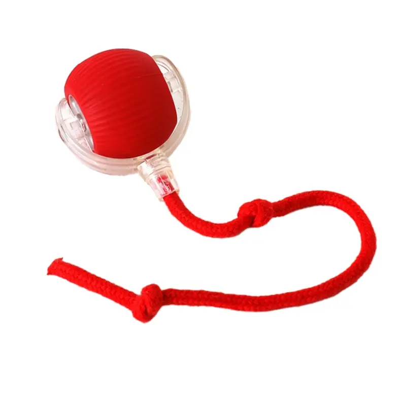 Merkloos Red Interactive Cat Toys Rolling Ball
