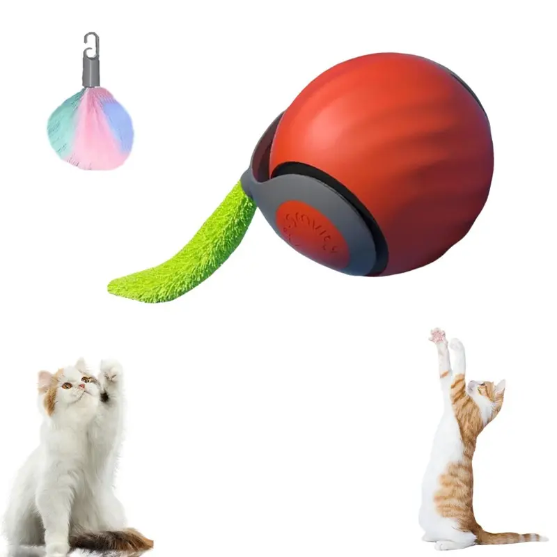 Orange/Blue () Speedy Tail Interactive Cat Toy, Usb Rechargeable,