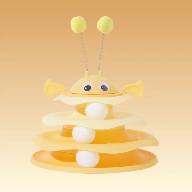 (StyleN) Cat Toy Interactive Bundle With Play Discs And Wobbler Cats For Stimulating