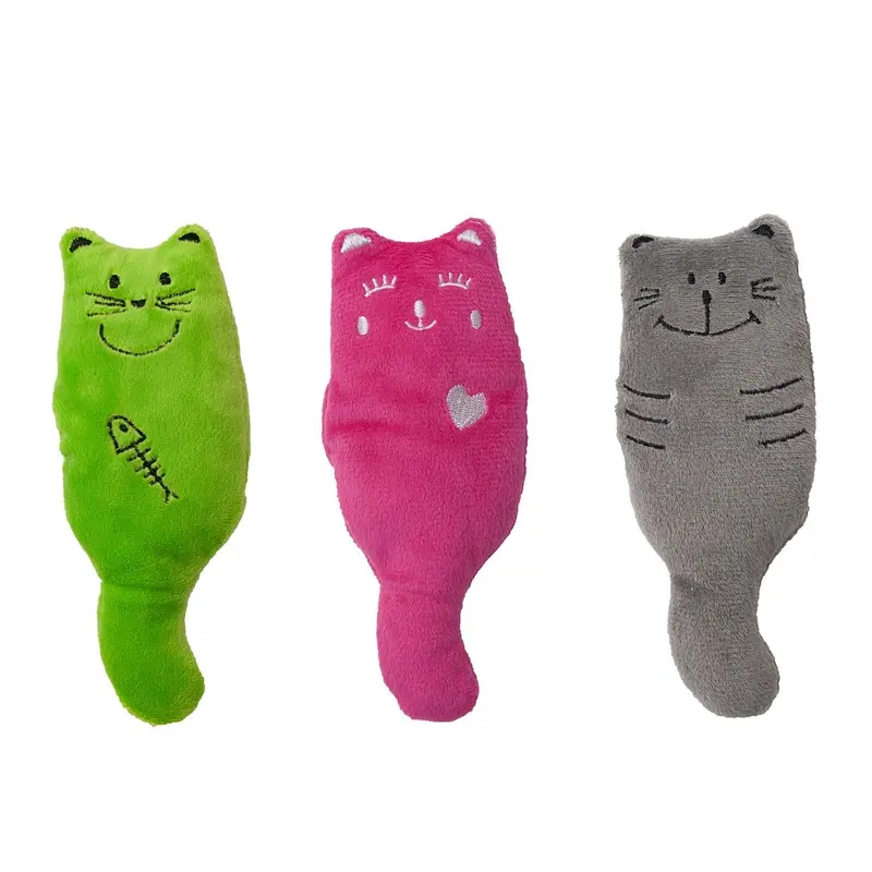 Aumller Plush Cats Cat Pillows - Set Of 3
