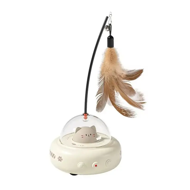 Electric Interactive Cat Toy Cat Toys with Cat Teaser Wand