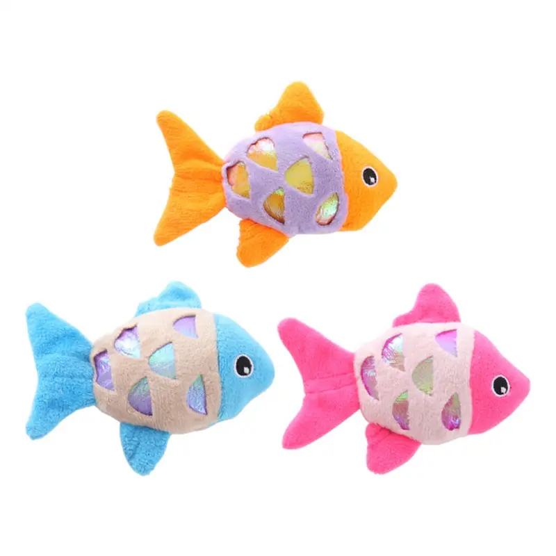 Mcboson Fish Plush Toy - 3Pcs - Cat Size 3