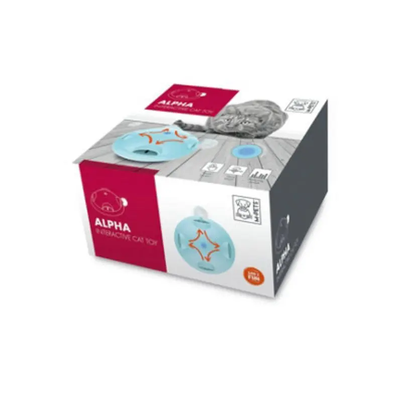 B&Q M-Pets Alpha Interactive Cat Toy - Blue