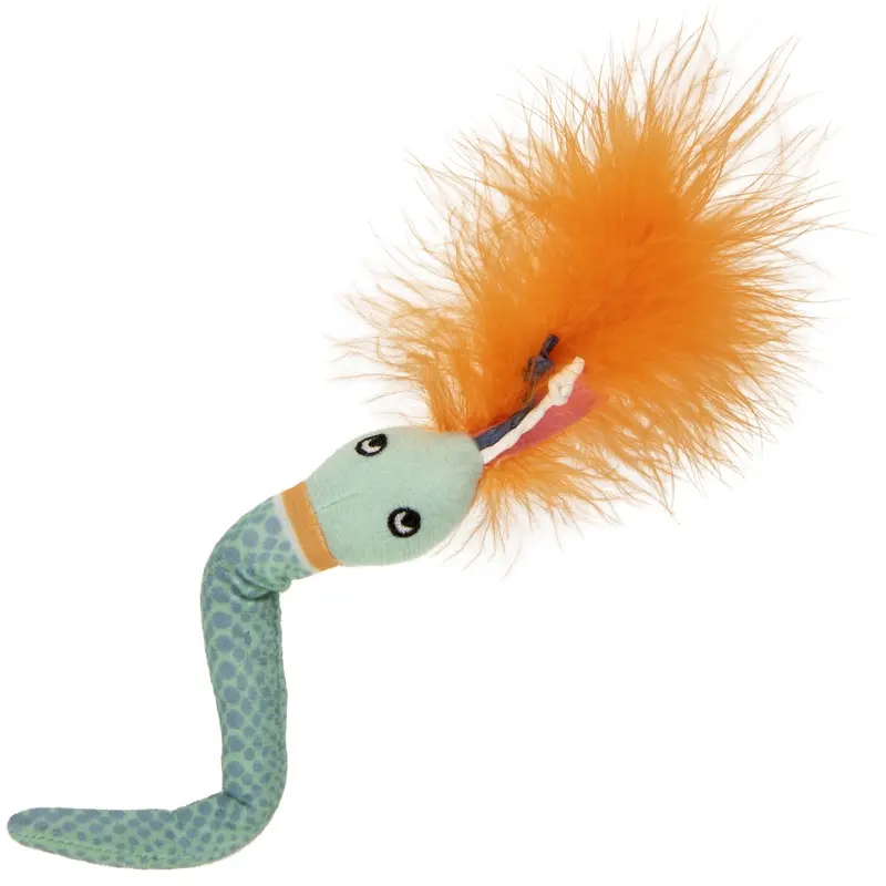 Instincts By Smartykat Tricky Twister Happynip Plush Snake Cat Toy
