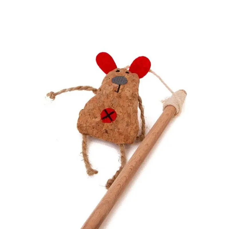 Great Great & Cat Dangler Cork Mouse Small