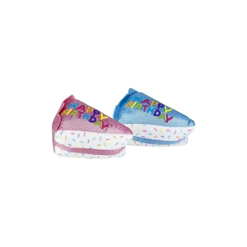 Multipet 784369202045 3 In. Birthday Cake Slice Cat Toy, Assorted 3In