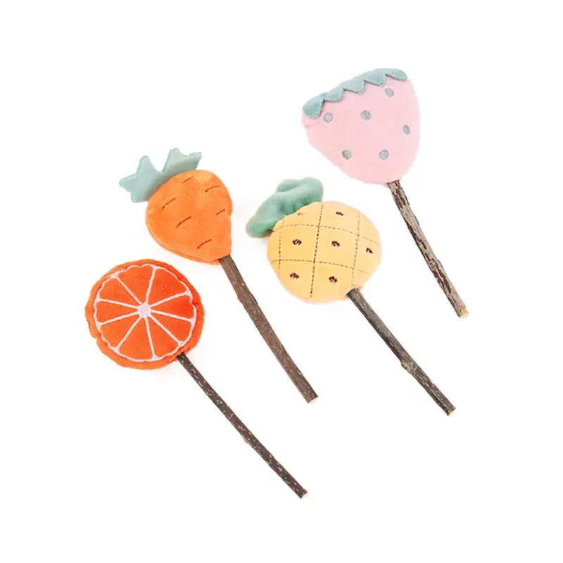 Hkhbjs (Carrot) Cat Toys Cat Chew Toys Teeth Cleaning Fun Cat Stick Pet Toys Size 1