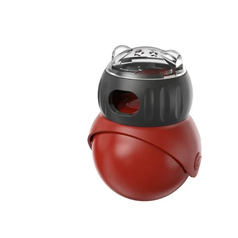 Red (Red) Cat Indoor Outdoor Toy Owl Design Durable Plastic Food Plaything Dispensing