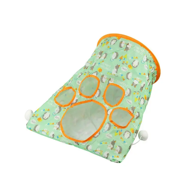(StyleA) Folding Paper Cat Tunnel Toy Cat Diamond Pocket Rolling Toy Dragon Tunnel