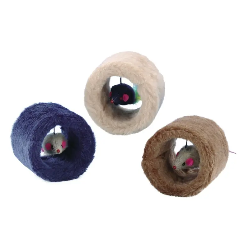 Nobby Pet Multicolore Plush Cat Toy On A Roll