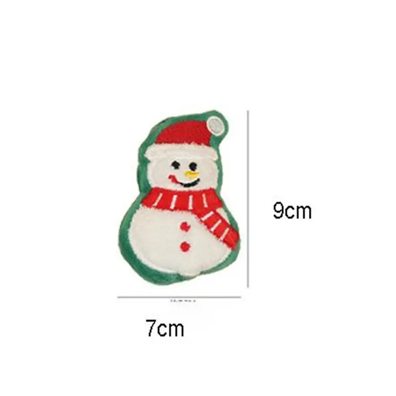 (StyleD) Plush Cartoon Christmas Cat Toy Design Builtin Cat Mint Fun Pet Chew Toy