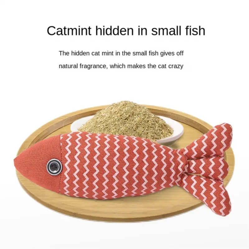 Torribaly Pcs Cat Toys Saury Fish,Cat Chew Toy Catnip For Indoor Cats Size 6