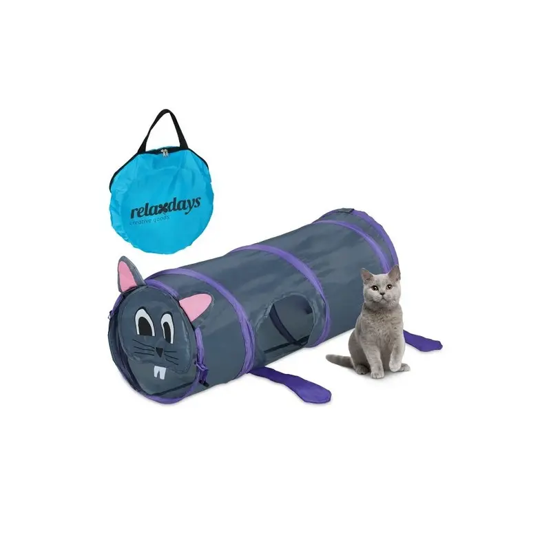 B2x Pop-Up Cat Tunnel With Mouse Design