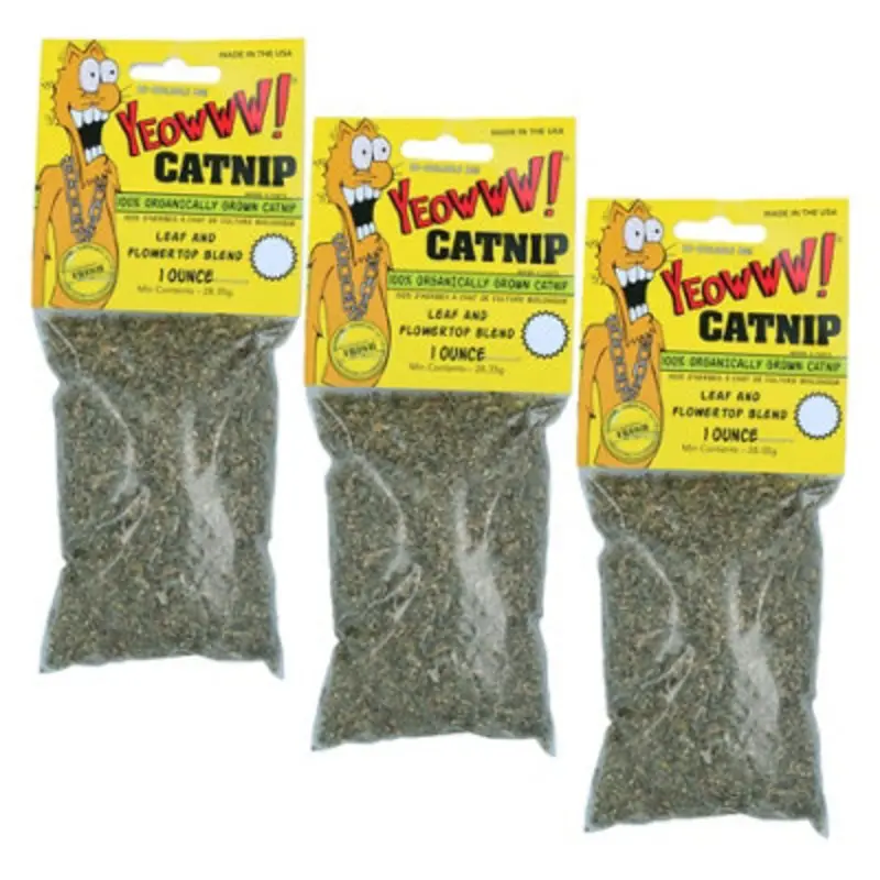Ab Tools 3Pk Resealable Easy To Use 100% Organic Catnip Cat Nip Cat Supplies 1Oz Bag