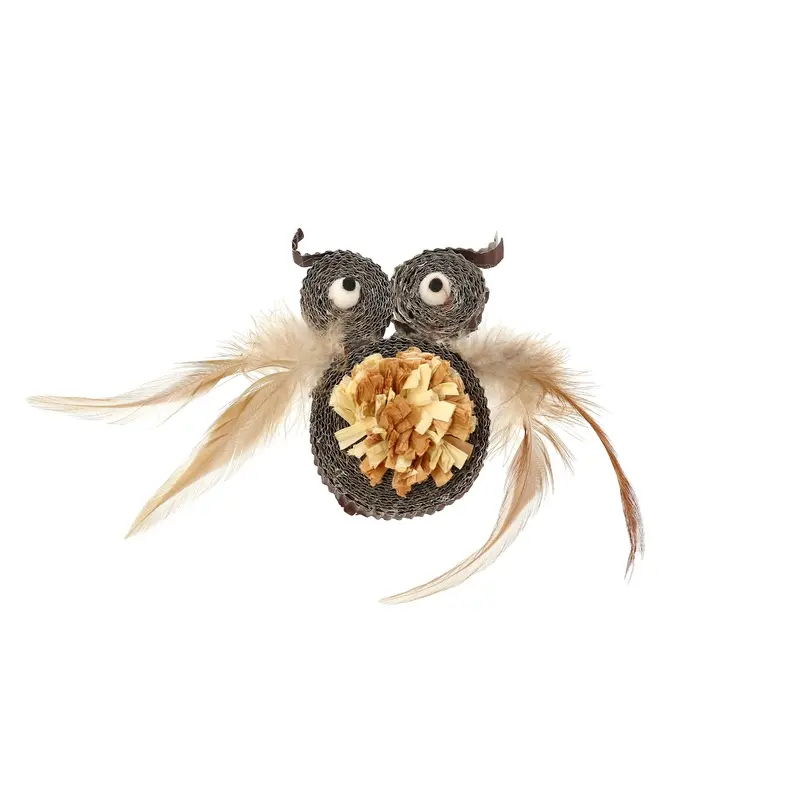 Dogman Marron Cat Toys Natural Owl Cardboard