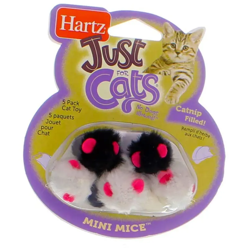 Hartz Cat Toy Mini Mice 5Pk Size 5