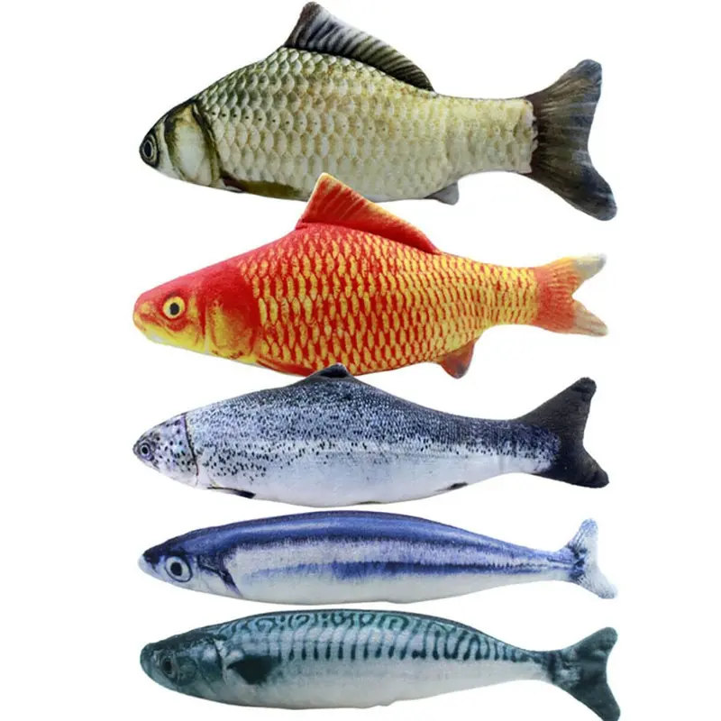 5Pcs Catnip Fish Toys Size 5