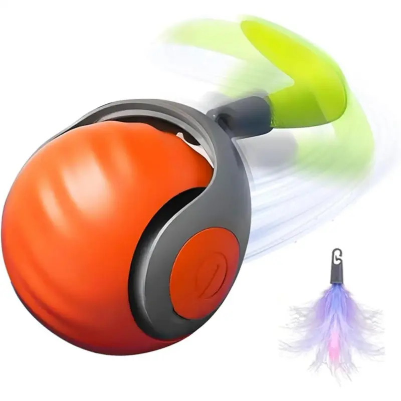 Markenlos Interactive Cat Ball With For Indoor Cats,Automatic Moving Pet Toy, B