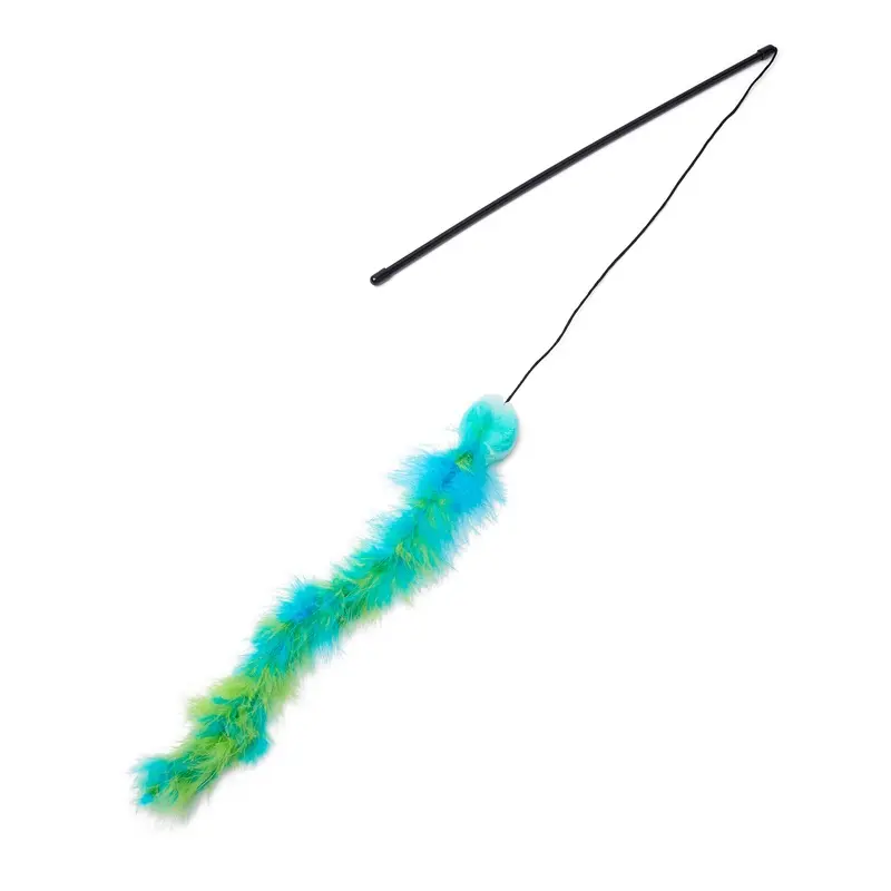 Pets At Home Marabou Cat Teaser Green