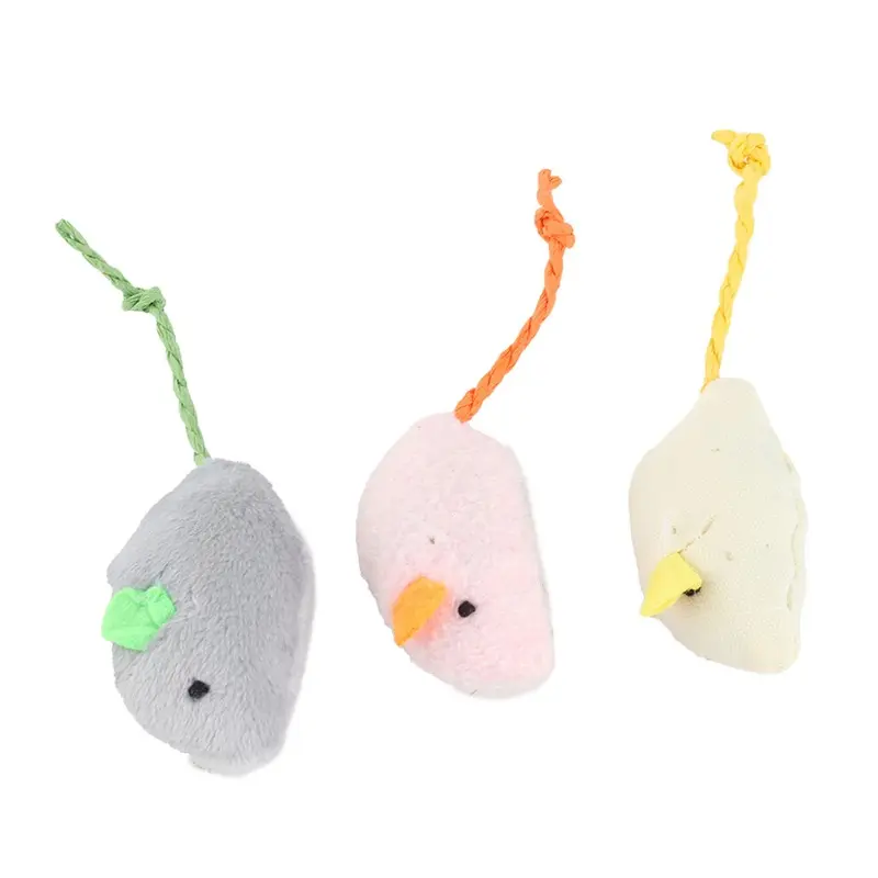 Plush Mouse Toy Simulation Interactive Cat Mouse Toy for Indoor Cats and Kittens