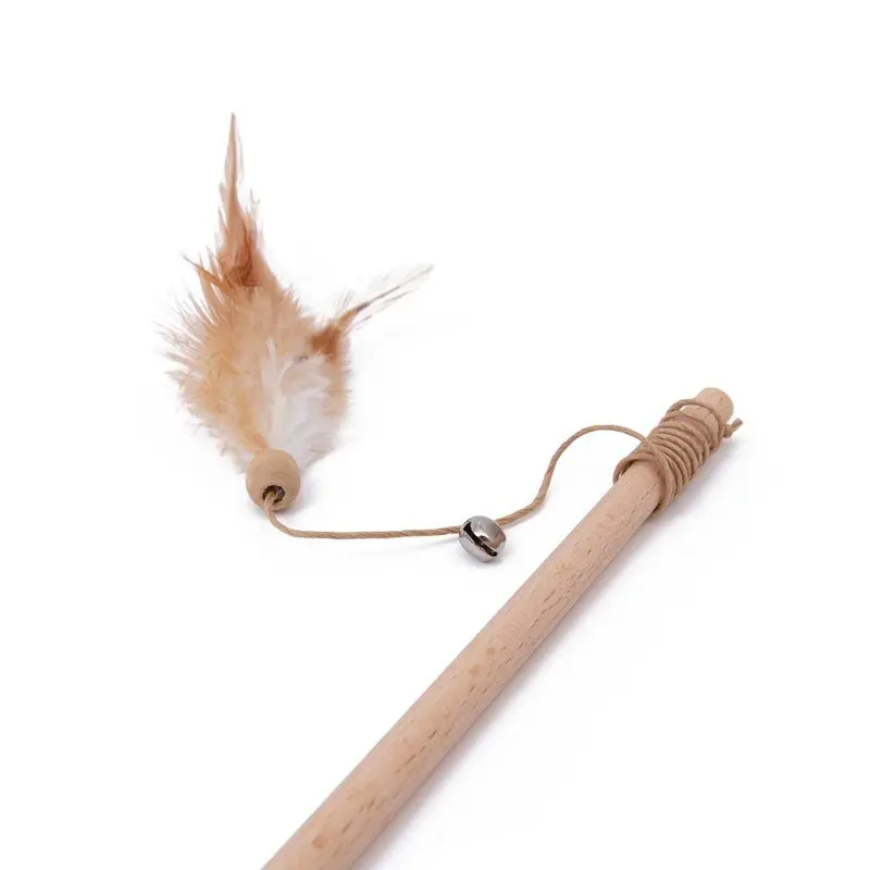 Great Great & Cat Dangler Toy With Feather & Bell Small