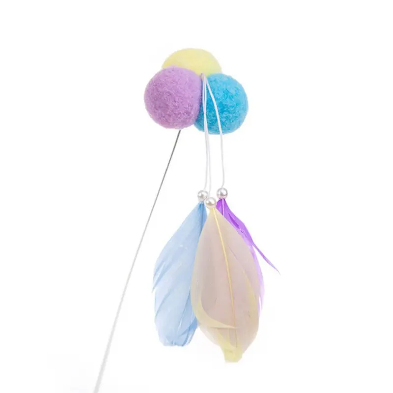 5Pcs Colorful Feather Cat Toy 25G