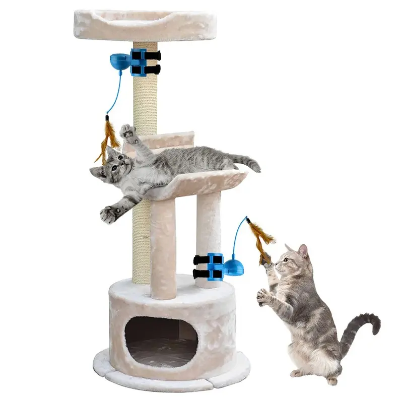 Ourpets Twirl And Whirl Electronic Add On Cat Toy For Cat Trees & Scratchers