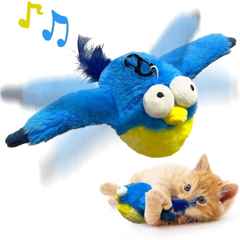 Bynone (Chirp) Cat Toys, Flapping Wings Sparrow Catnip Toys