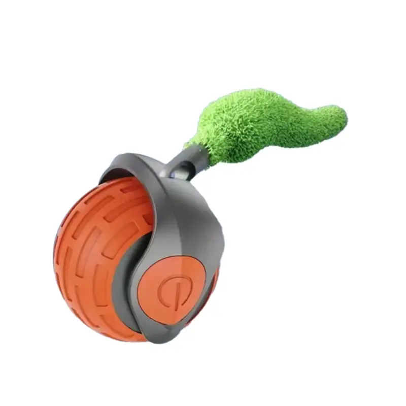 Senza Marchio Orange Interactive Cat Toy Indoor Smart Interactive Cat Toy Ball