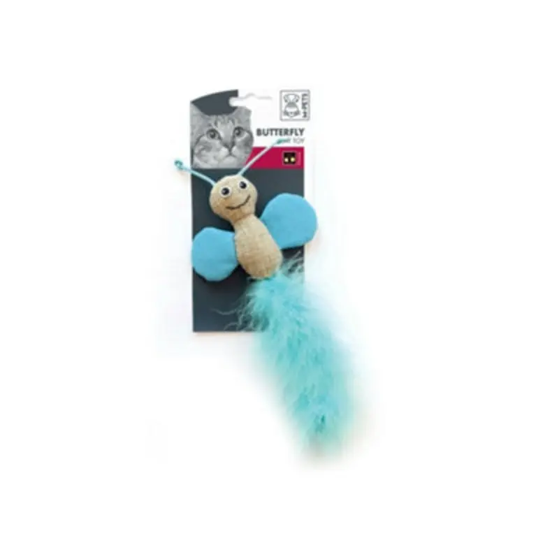 B&Q M-Pets Butterfly Cat Toy - Assorted Colour