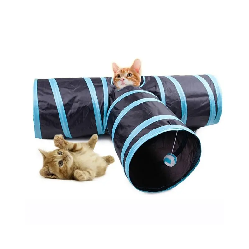 Greenzech Way Cat Playing Tunnel Creative Pet Cat Floding Decompression Toys Size 3