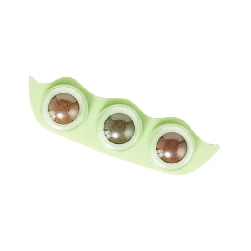 Zeuxo Green Edible Catnip Balls, Chewable Teeth Cleaning Toy