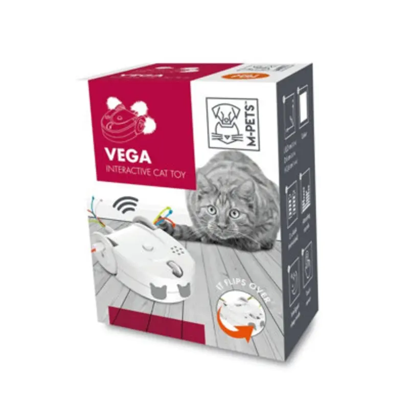 B&Q White M-Pets Vega Interactive Cat Toy