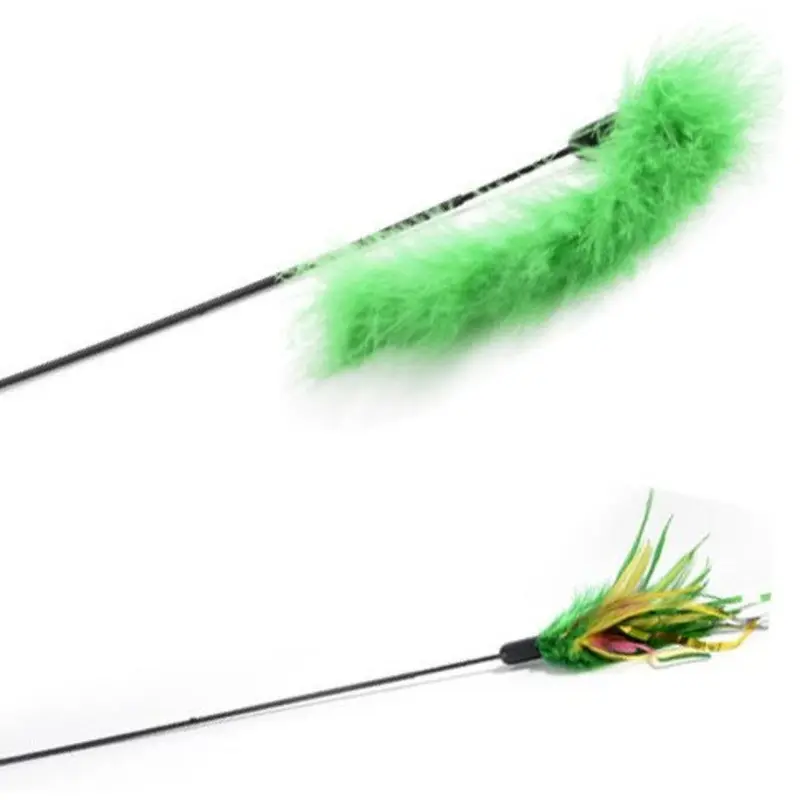 Ancol Cat Toys - Assorted Fluffy Dangler Wand