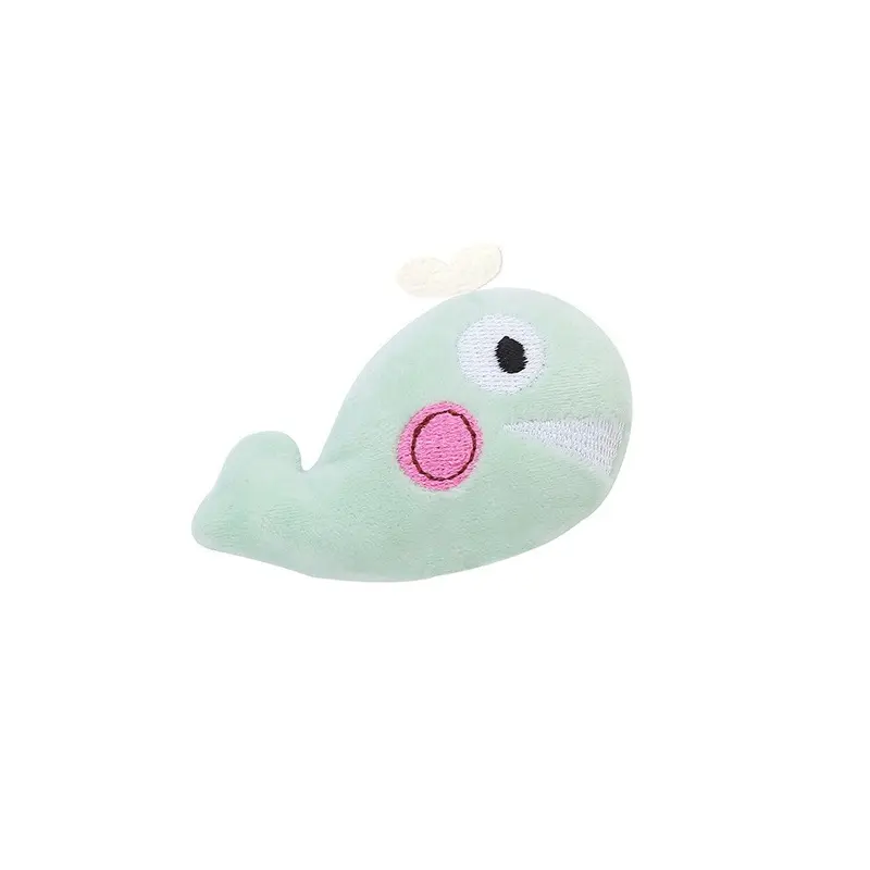 (whale) Toy Plush Pet Cute Elephant Whale Bird And Hedgehog Catnip Contains Component