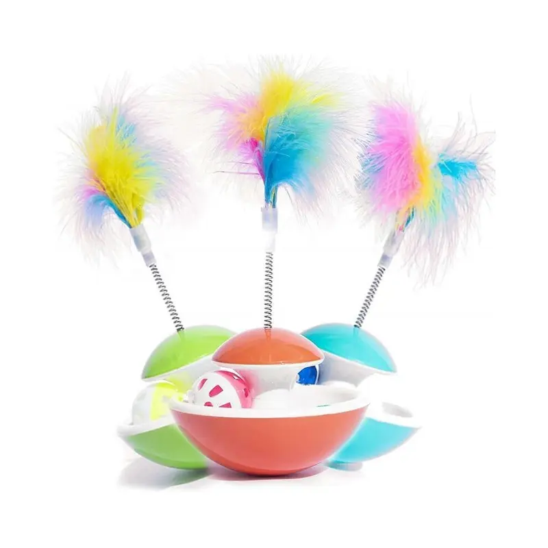 Cat Plastic Ball Toy With Bell Small