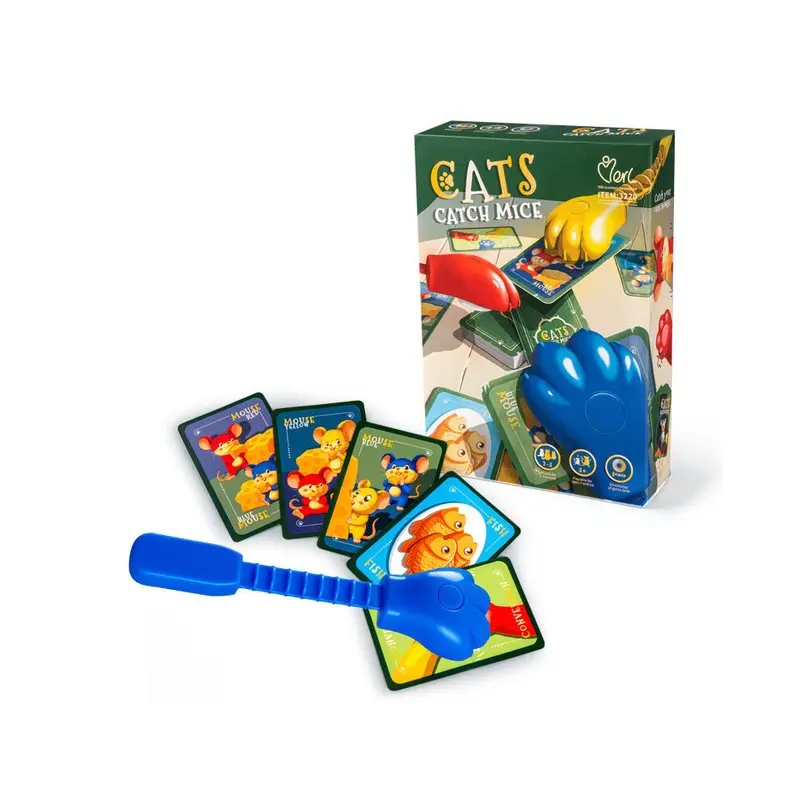 Cats Mice Catch Reaction Strength Training Board Game Card Party Toys Family