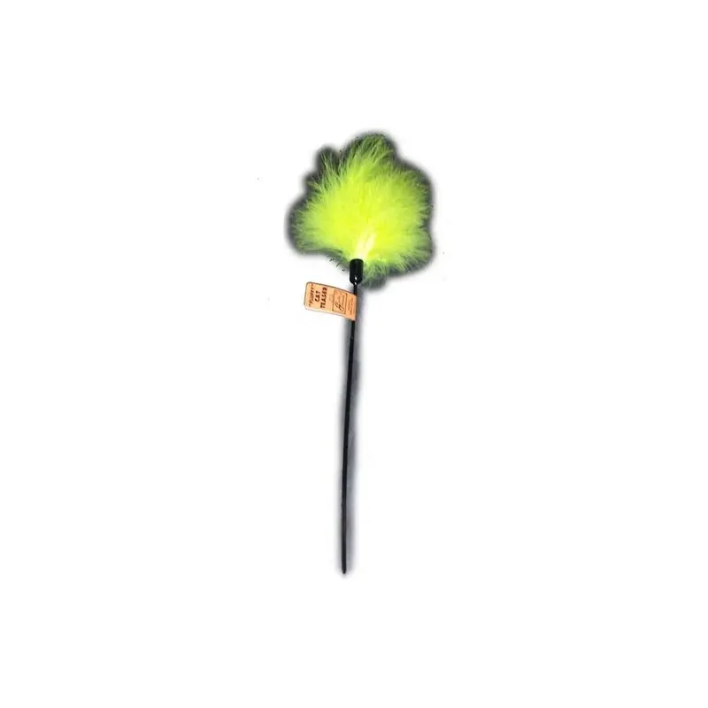 Cat Claws 744632003205 18 In. Cat Teaser Fluffy Feather Wand Toy 18In
