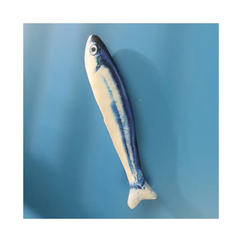 (Mackerel, 10Cm-20Cm) Cat Toy Squeaky Mouse - Realistic Fur & Motion 5G