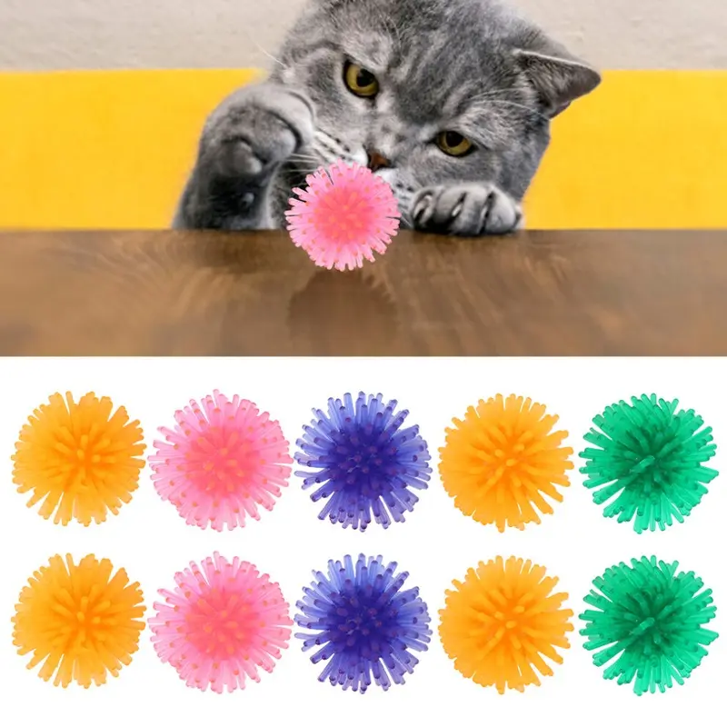 10 Pcs Colorful Cat Toy Ball Playing Toy Cat Toy Pet Toy Size 10