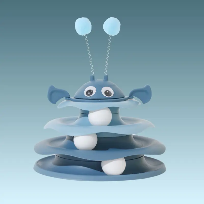 (StyleO) Cat Toy Interactive Bundle With Play Discs And Wobbler Cats For Stimulating