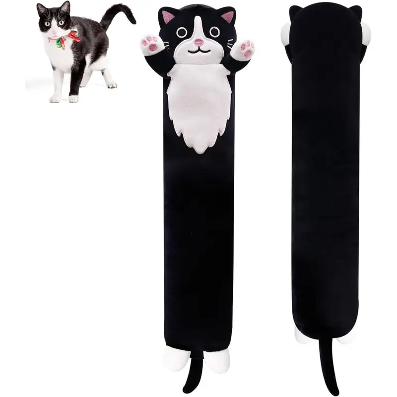 White (90Cm, -Bearded) Long Cat Plush Body Toy, 50 Cm Cute Long Cat Plush Toy 90Cm