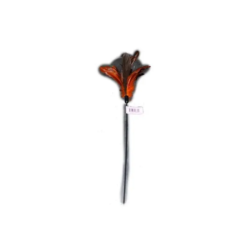 Cat Claws 744632003304 18 In. Cat Teaser Starburst Feather Wand Toy 18In