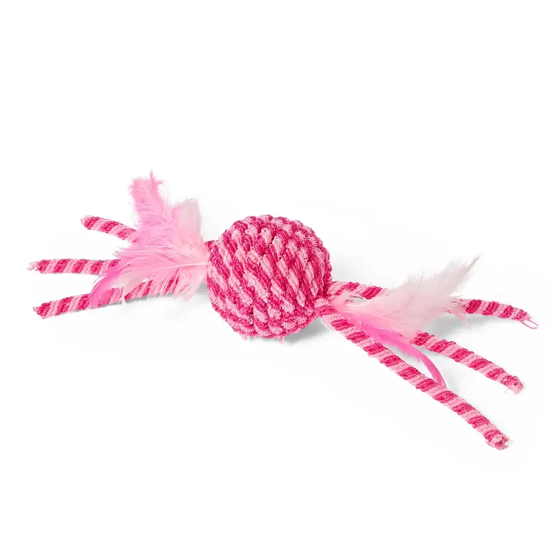 Pets At Home Rattle Feather Balls Cat Toy