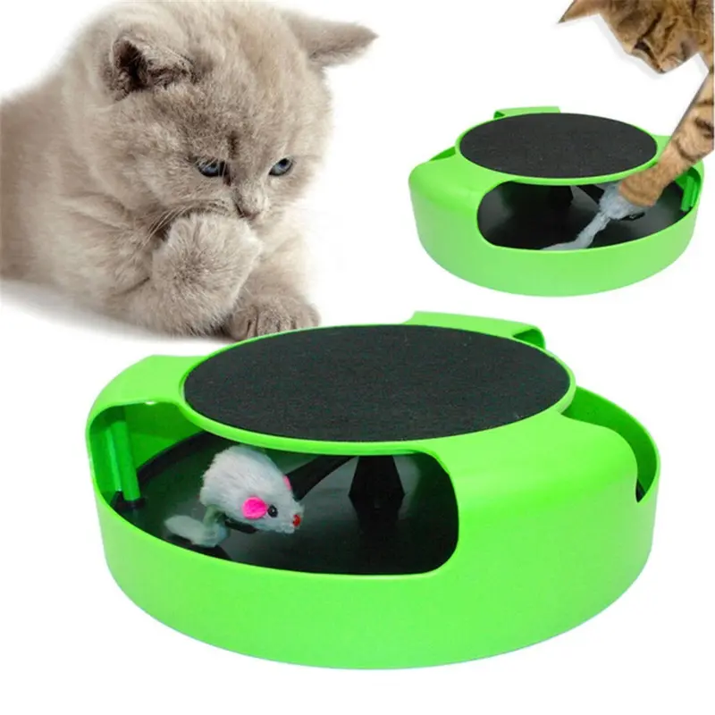 Green Catch The Mouse Cat Toy