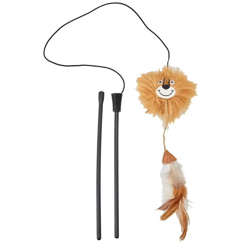 Petface Lion Teaser Toy for Cats and Kittens, Filled with Natural Catnip (Pack of 1)